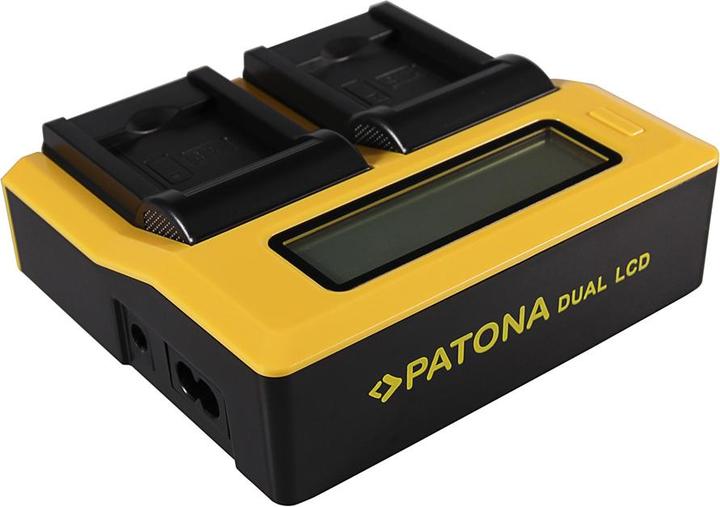 Actual product image Patona Dual LCD USB charger for Samsung BP-88A DV200 DV300