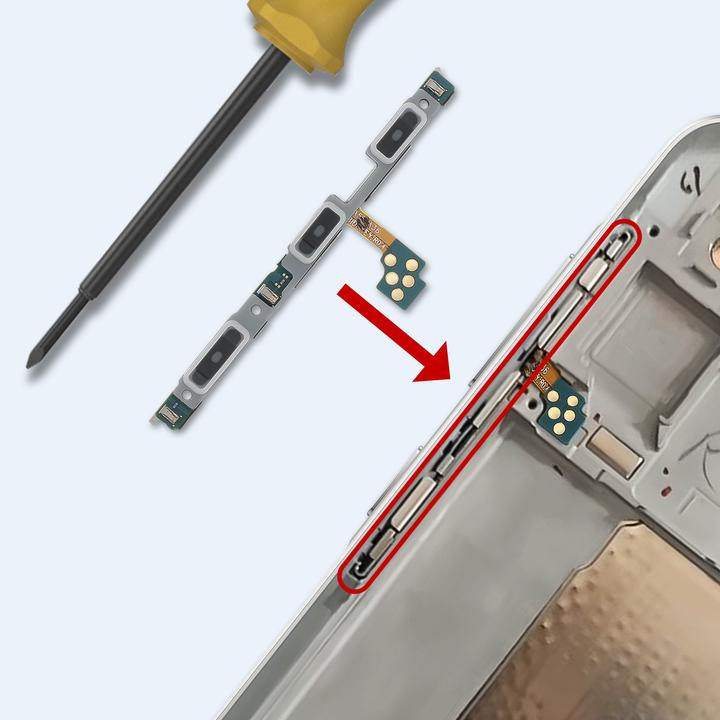 Actual product image Samsung Original Power/Volume Flex Galaxy A36 (Module, Samsung Galaxy A36)