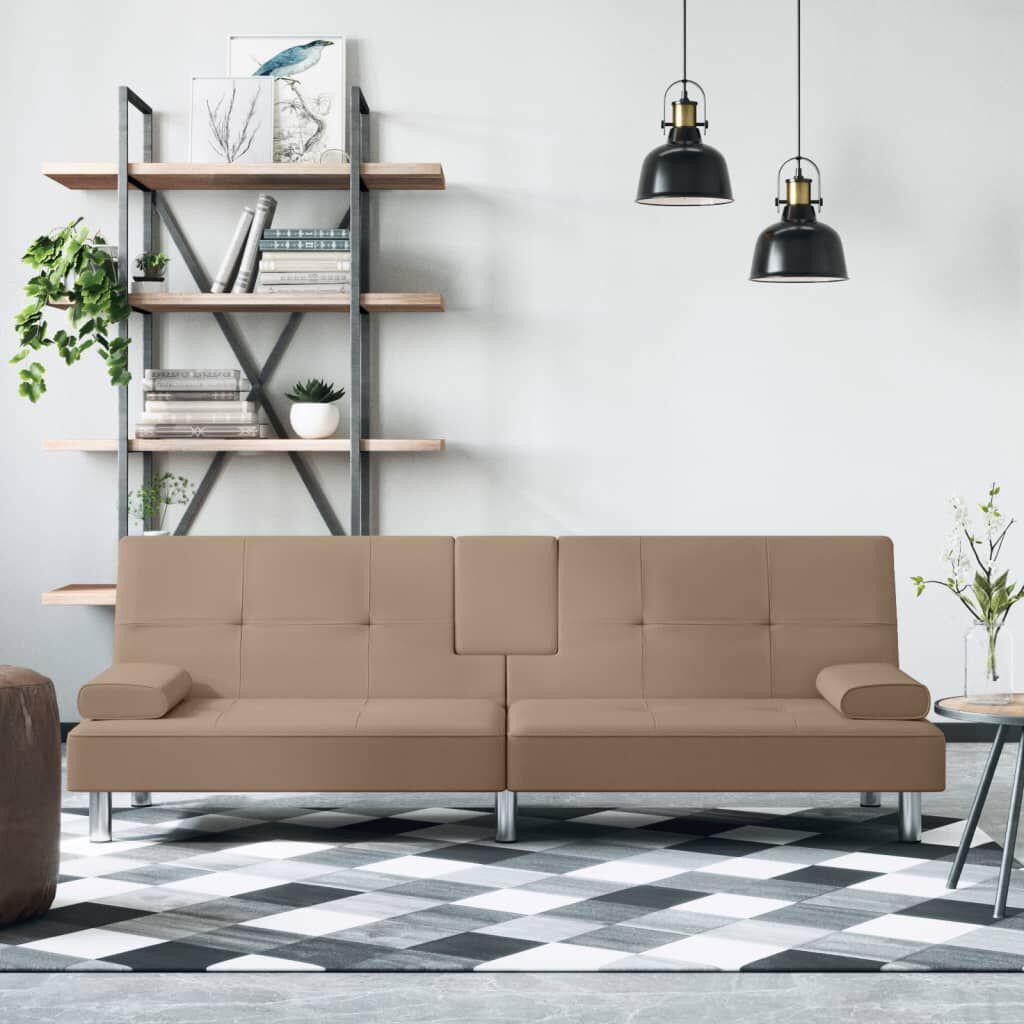 Vidaxl Braun Sofa + Bettsofa, Schlafsofa