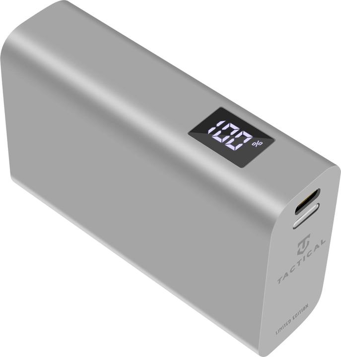 Actual product image Tactical 9600mAh Powerbank Brick Grey + USB-C cable (9600 mAh, 22.50 W, 35.52 Wh)