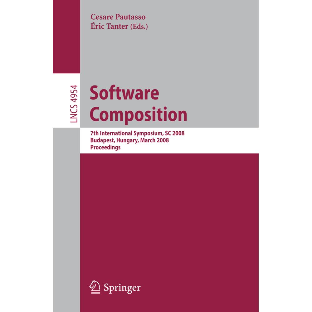 Software Composition, Fachbücher von Cesare Pautasso, Éric Tanter