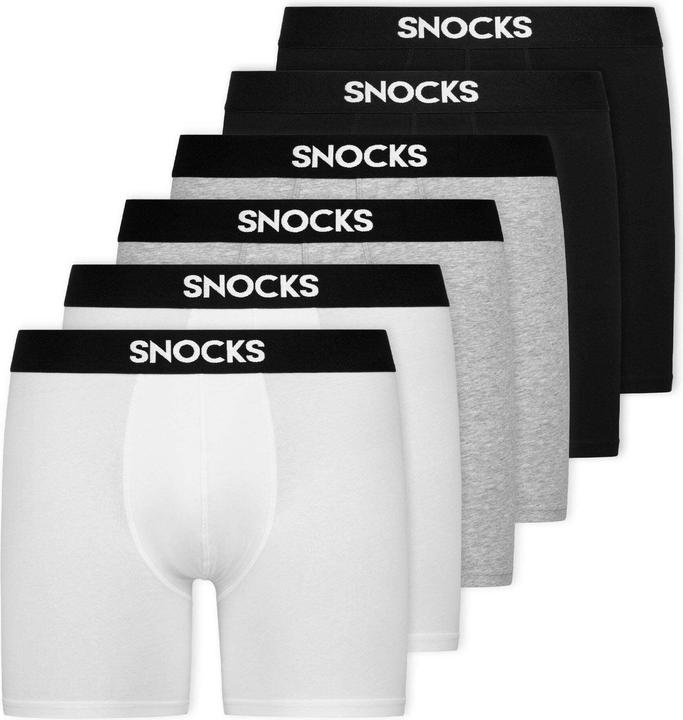 Snocks Caleçons longs (4XL, paquet de 6)