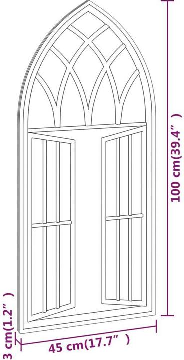 Actual product image vidaXL Franzi (100 x 45 cm)