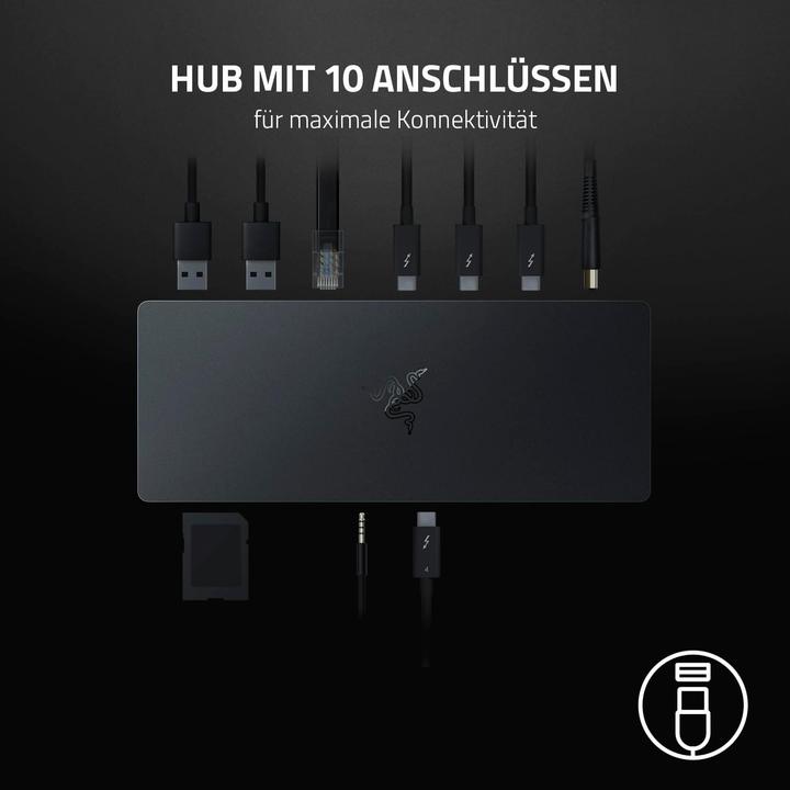 Actual product image Razer Thunderbolt 4 Dock (Thunderbolt, 10 ports)