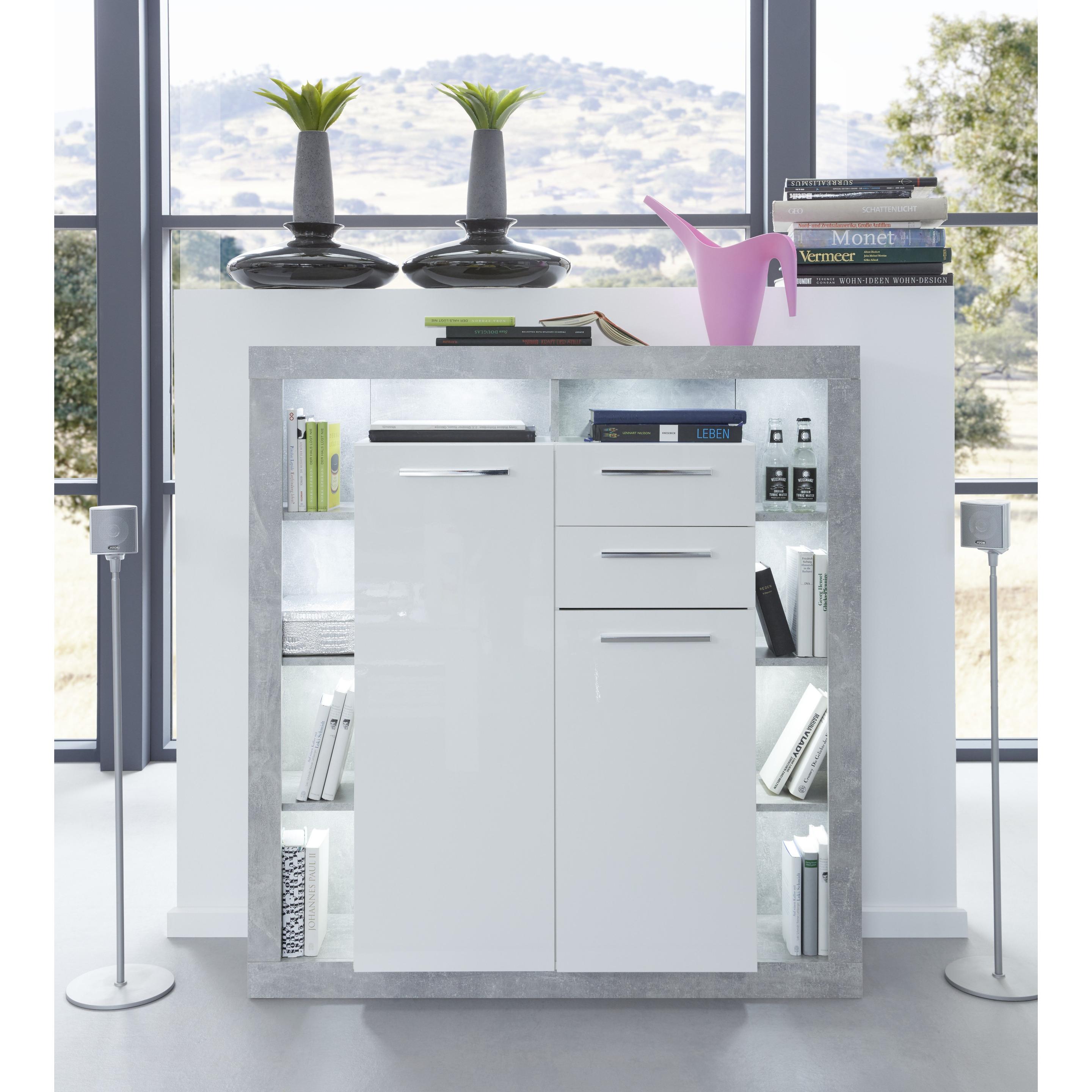 Thumbnail - Trendteam, Kommode + Sideboard, Rock (121 x 40 x 128 cm)