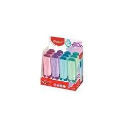 Maped, Marker, Textmarker FLUO'PEPS Glitter PASTEL, 12er Display (12 x)