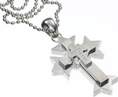 Immagine prodotto Simmons Jewelry Co. Croce pendente gotica in acciaio inox (Acciaio inossidabile)