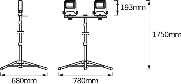 Produktbild Ledvance Worklight Tripod Ch Plug (5400 lm)