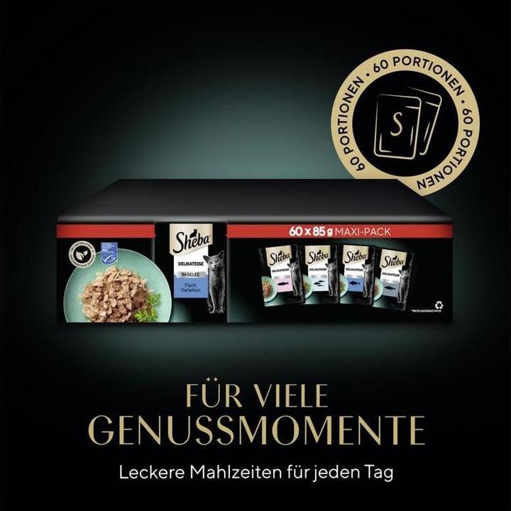 Produktbild Sheba Auswahl Fisch (Adult, 60 Stk., 5100 g)