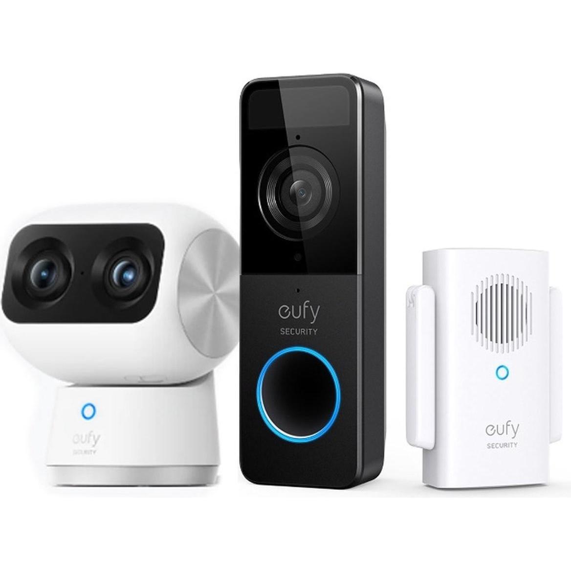 eufy, Campanello + Citofono, Security Doorbell -Video Deurbel C211 Wi-Fi + 4K HQ S350 camera (incl 16GB SD Kaart) (WiFi)