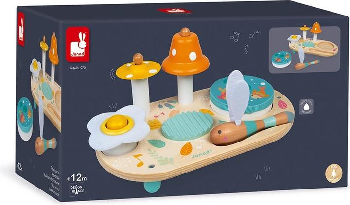 Actual product image Janod Music table with 5 functions Pure (German, Spanish, French, Dutch, Italian, English)