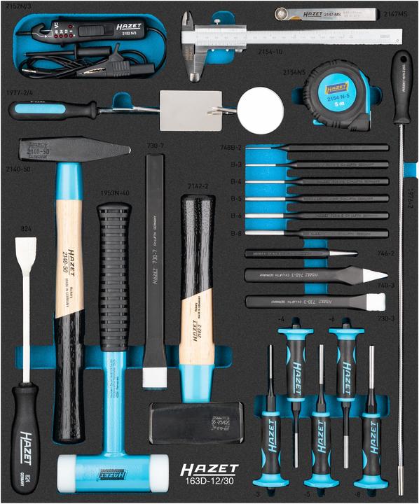 Actual product image HAZET Tool set 163D-12/30 ∙ Number of tools: 30