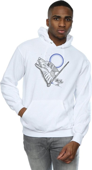 Image du produit - Sweat à capuche WEREWOLF LINE ART - Homme (M)
