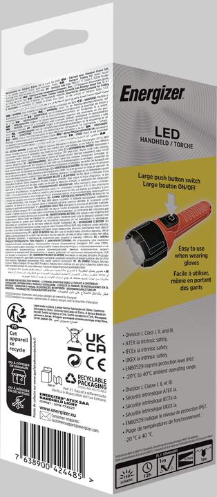 Actual product image Energizer Flashlight Atex Light 2AA (18.70 cm, 150 lm)