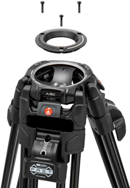 Actual product image Manfrotto 526, Fast Twin, Alu, 2n1 (Metal)