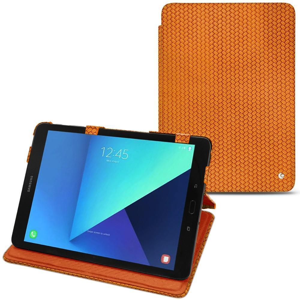 Noreve Lederschutzhülle horizontal (Galaxy Tab S3 9.7 (2017)), Tablet Hülle, Orange