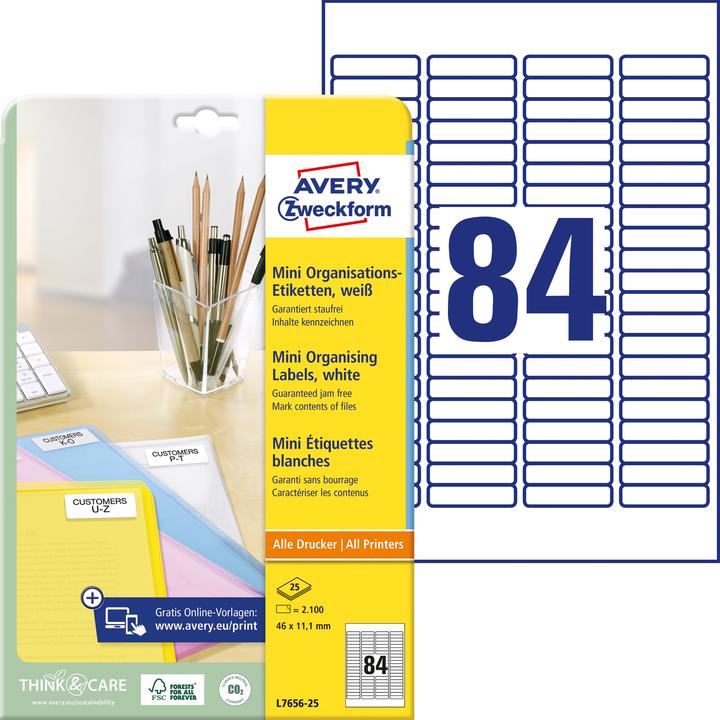 Image du produit Avery Mini-étiquettes d'organisation