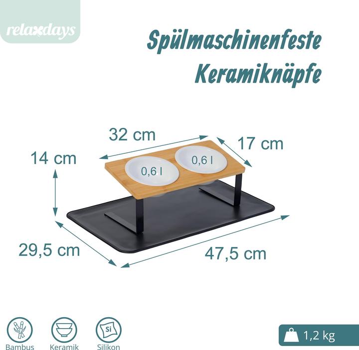 Produktbild Relaxdays Katzennapf (60 cl)