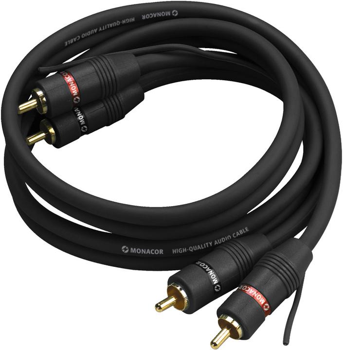 Image du produit Monacor Câble de connexion audio de 0,8 m (0.80 m, RCA)