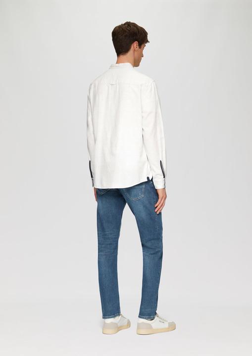 Image du produit S.Oliver Hemd Regular Fit: Strukturiertes Baumwollhemd mit Stehkragen (XL)