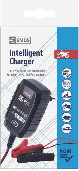 Produktbild Emos Autobatterieladegerät /12V 0,8A (12V, 6V, 0.80 A)