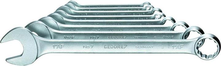 Image du produit Gedore 7-08A Jeu de clés mixtes 8 pièces profil UD 3/8-1 (1", 1/2", 3/4", 3/8", 5/8", 7/16", 7/8", 9/16")