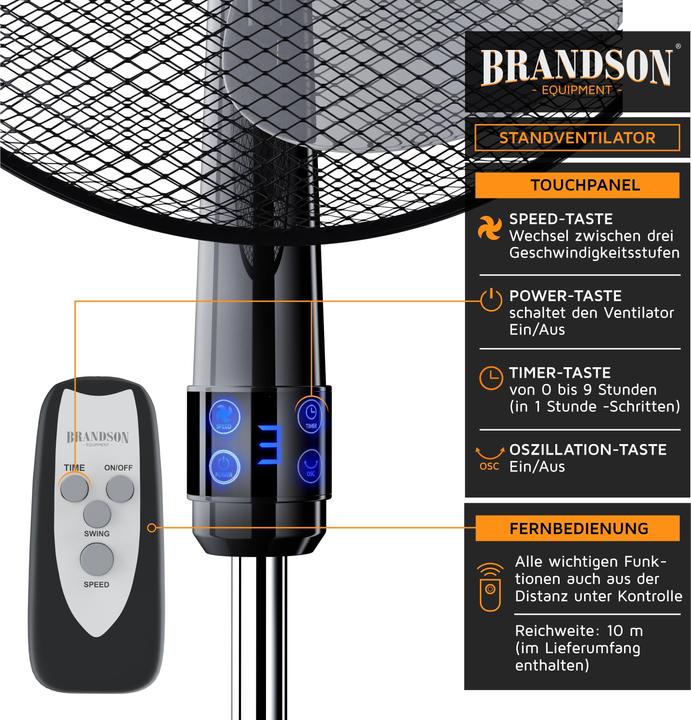 Produktbild Brandson Standventilator (45 dB)