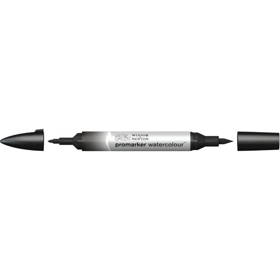 Winsor & Newton, Marker, Watercolour Marker Lamp Black 337 (Gemischte Farben, 1 x)
