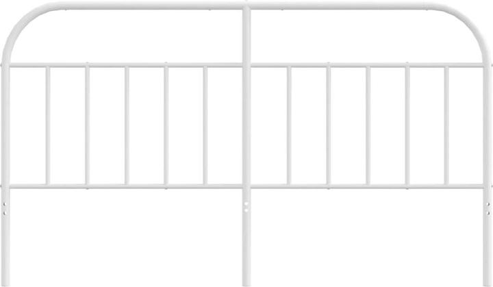 Actual product image vidaXL Kopfteil Metall Weiss 180 cm, Farbe: Weiss (187 x 3 x 100 cm)