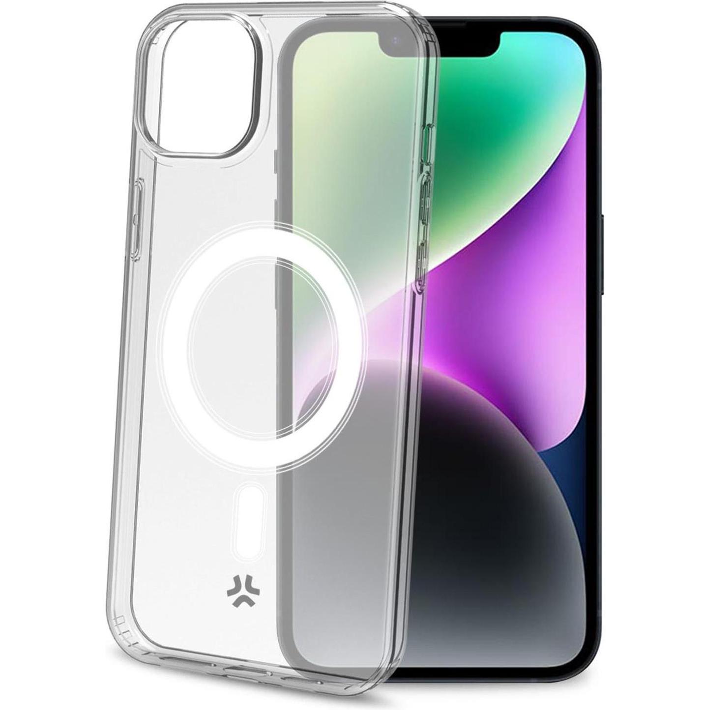 Celly Gelskinmag Cover (Apple iPhone 15), Smartphone Hülle, Transparent
