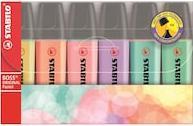 Produktbild STABILO Boss Original (Pink Pastel, Violett Pastel, Orange Pastel, Gelb Pastel, Grün Pastel, Blau Pastel, 5 mm, 6 x)