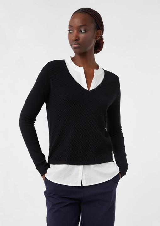 Produktbild Comma Strickpullover 2-in-1-Pullover in Layering-Optik (36)
