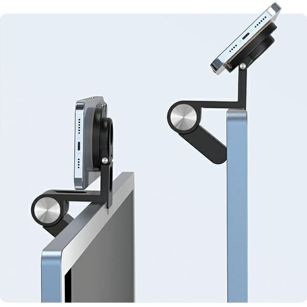 Actual product image Sodi Wielofunkcyjny uchwyt indukcyjny 3w1 do iMaca BM-330 czarny/black MagSafe