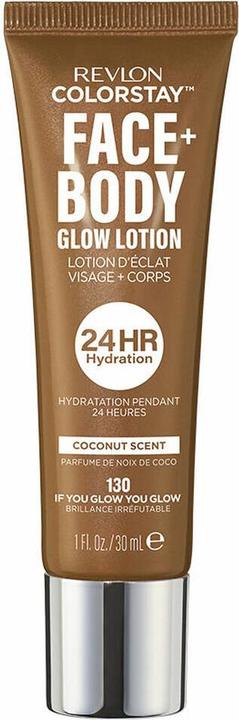 Actual product image Revlon Colorstay Face & Body Glow Lotion Hydrating Glow Moisturizer 24hr (30 ml, Face toner)