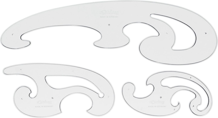 Produktbild Rotring Burmester Satz Centro 3-teilig (0 mm)