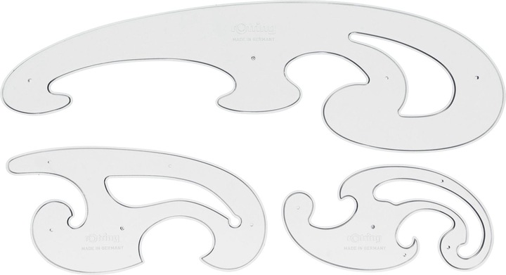 Produktbild Rotring Burmester Satz Centro 3-teilig (0 mm)