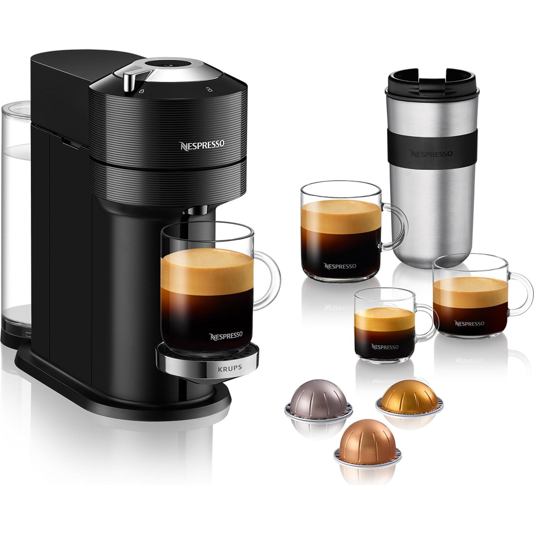 Krups Nespresso Vertuo Next, Kapselmaschine, Schwarz