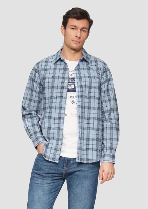 Image du produit S.Oliver Hemd Regular Fit: Kariertes Baumwollhemd aus Seersucker (XL)