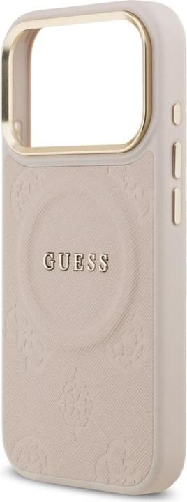 Produktbild Guess PU Leather Peony Pattern Case für Apple iPhone 17 Pro - pink (Apple iPhone 17 Pro)