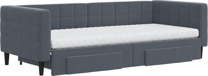 Actual product image vidaXL Tagesbett Ausziehbar mit Schubladen 100 x 200 cm Samt