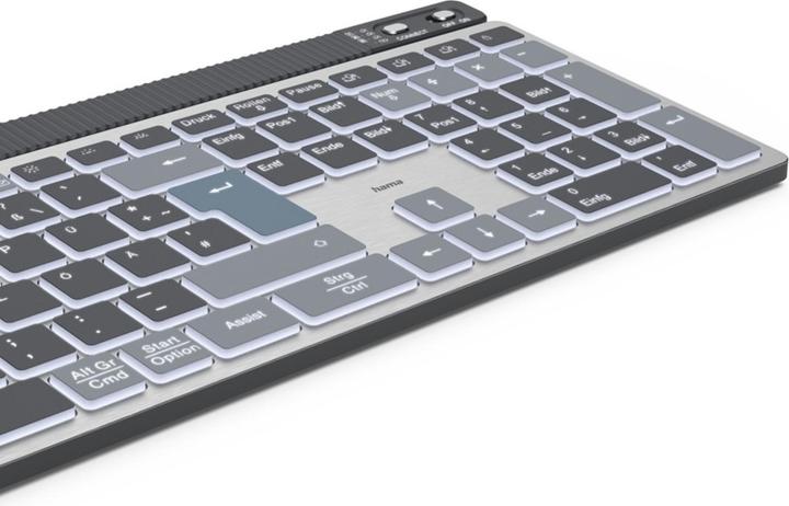 Actual product image Hama WK-750 Keyboard wireless grey (DE, Wireless)