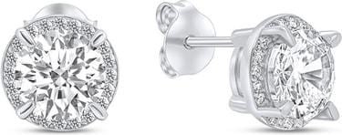 Produktbild Brilio Silver - Dazzling silver earrings with clear zircons EA315W