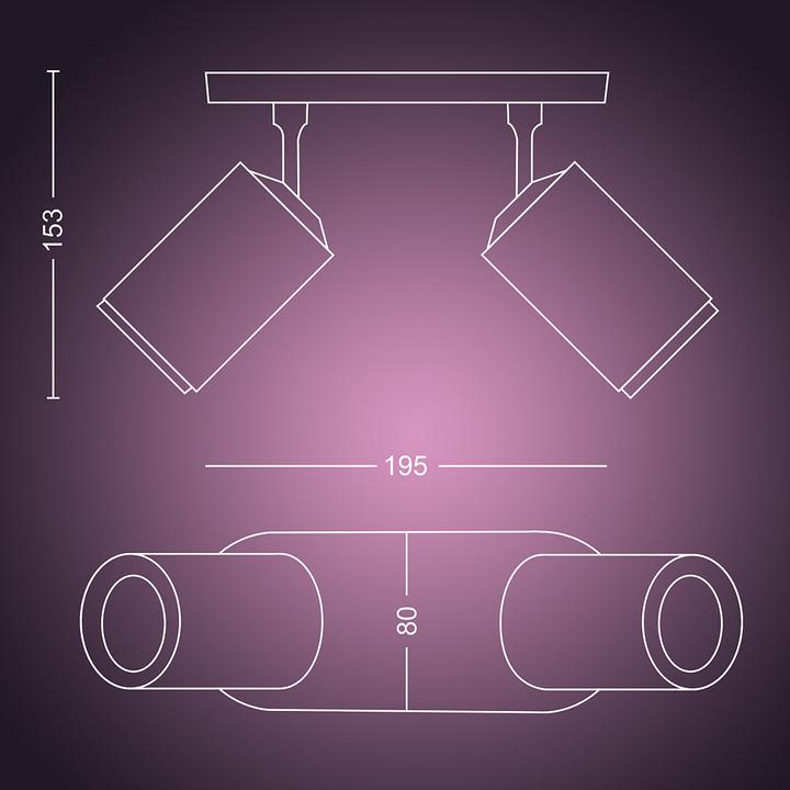 Immagine prodotto Philips Hue Tinta Fugato Base BT (700 lm, GU10)