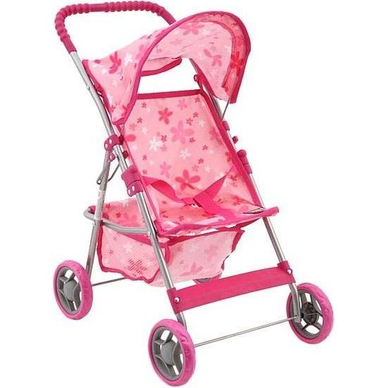 Adar Carrozzina per bambole a pois rosa M1913 533905
