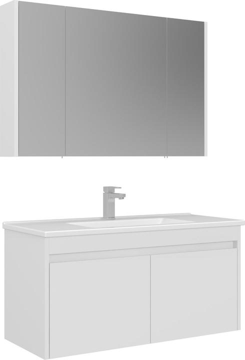 Produktbild Homitis Arno 100 Bathroom Cabinet With Sink & Mirror Set (2 Pieces)