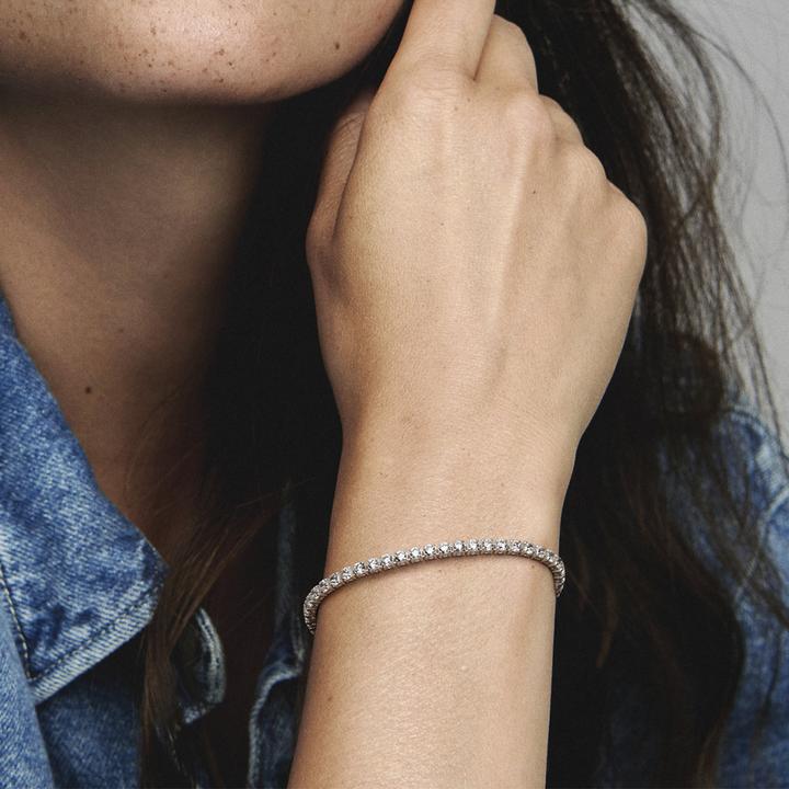 Actual product image Pandora Sparkling tennis bracelet (16 cm, Silver 925)