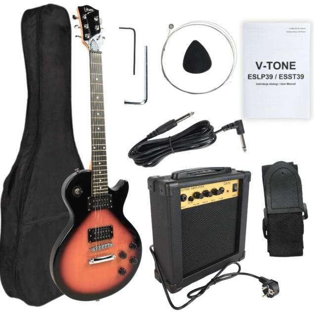 V-tone elektrische Gitarre ESLP39 SB 4/4 Les Paul (Chitarra elettrica), Chitarra