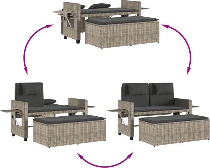 Image du produit vidaXL Ensemble salon de jardin 10 pièces avec coussins