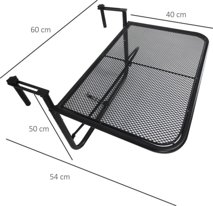 Actual product image Outsunny Balcony hanging table (60 cm)