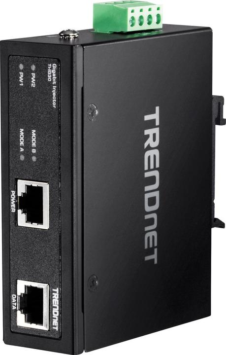 Immagine prodotto Trendnet TI-IG30 iniettore PoE+ industriale Gigabit (802,3at (PoE+), 30 W)